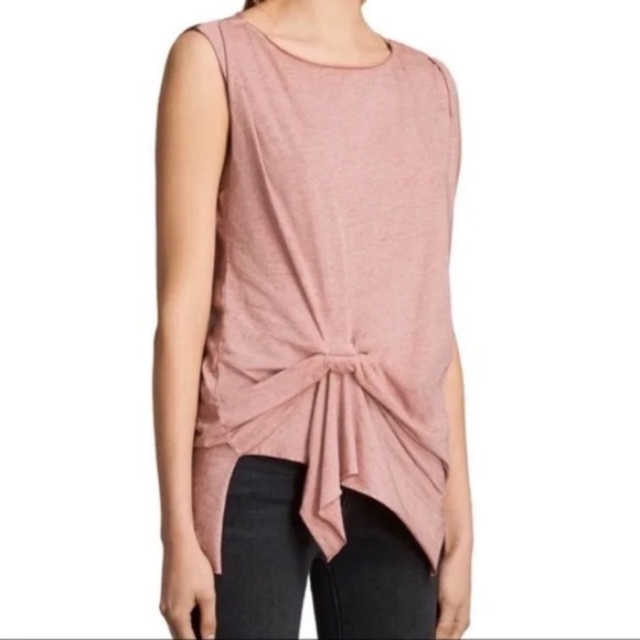 NWOT All Saints Rivi Tank Pink - Picture 2 of 8